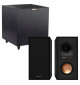 Zestaw: subwoofer aktywny Klipsch R-8SW + kolumny podstawkowe Klipsch R-40M
