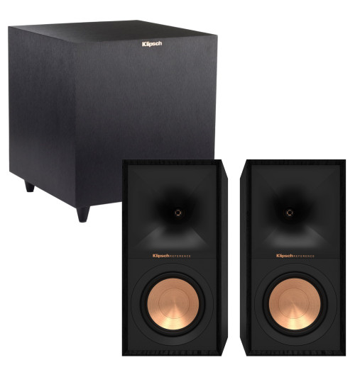 Zestaw: subwoofer aktywny Klipsch R-8SW + kolumny podstawkowe Klipsch R-50M