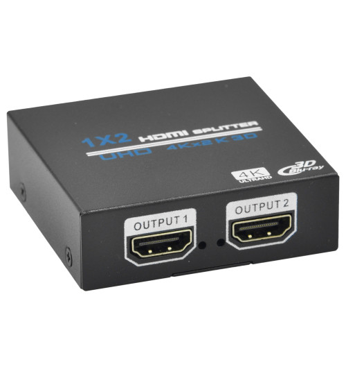 Rozgałęźnik / splitter HDMI 1.4 1x2 4K UHD 3D - WireWay WW411013
