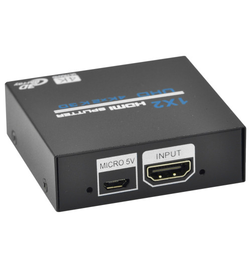 Rozgałęźnik / splitter HDMI 1.4 1x2 4K UHD 3D - WireWay WW411013