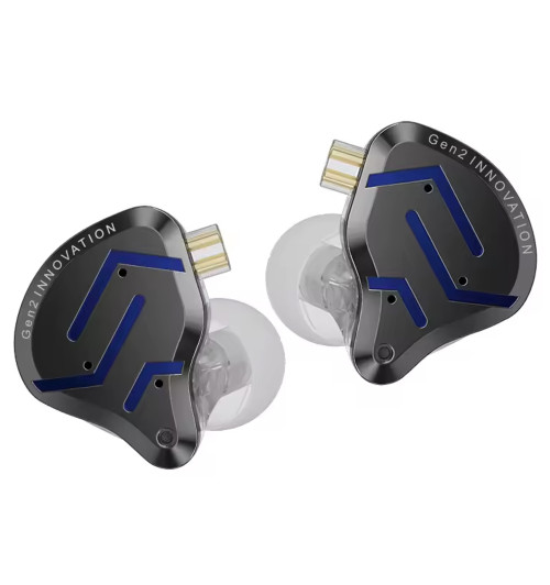 KZ ZSN Pro 2 MIC - Profesjonalne hybrydowe słuchawki dokanałowe IEM z mikrofonem