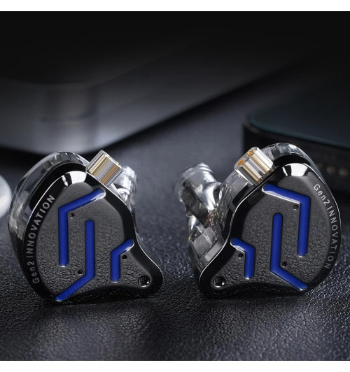 KZ ZSN Pro 2 MIC - Profesjonalne hybrydowe słuchawki dokanałowe IEM z mikrofonem