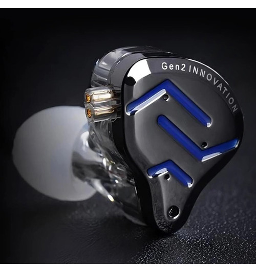 KZ ZSN Pro 2 MIC - Profesjonalne hybrydowe słuchawki dokanałowe IEM z mikrofonem