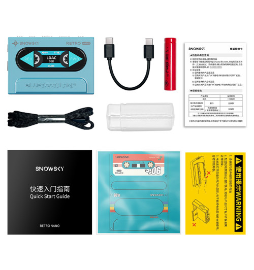 FiiO Snowsky Retro Nano - Przenośny wzmacniacz słuchawkowy z Bluetooth 5.1