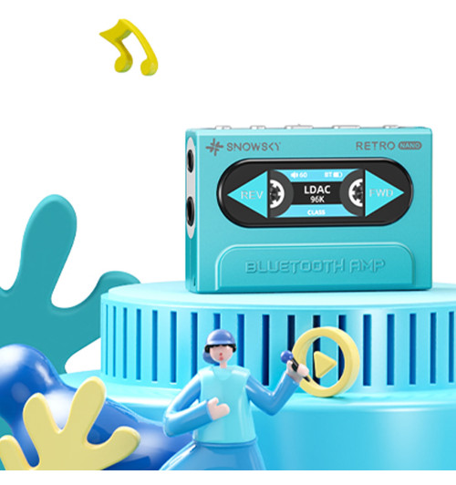 FiiO Snowsky Retro Nano - Przenośny wzmacniacz słuchawkowy z Bluetooth 5.1