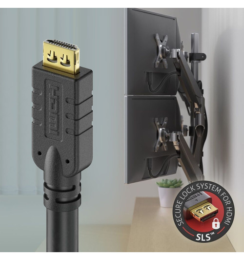 PureLink PI1000-100 PureInstall - Kabel HDMI 2.0 4K UHD 30Hz 10.2Gbps 10m