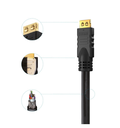 PureLink PI1005 PureInstall - Bezhalogenowy kabel HDMI 1.4 4K UHD 30Hz 10.2Gbps