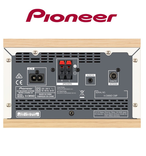 Pioneer X-CM56D mini wieża DAB, NFC i Bluetooth