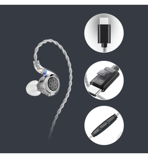 FiiO FD11 Type-C - Słuchawki dokanałowe IEM Hi-Res ze złączem USB-C