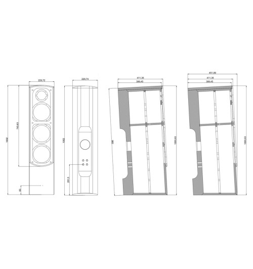 Taga Harmony Diamond F-100 v.3 - Kolumny podłogowe (para)
