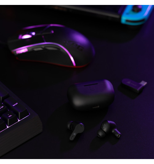 Final Audio VR3000 Wireless - Gamingowe bezprzewodowe słuchawki dokanałowe TWS Bluetooth 5.2 z ANC i adapterem USB-C