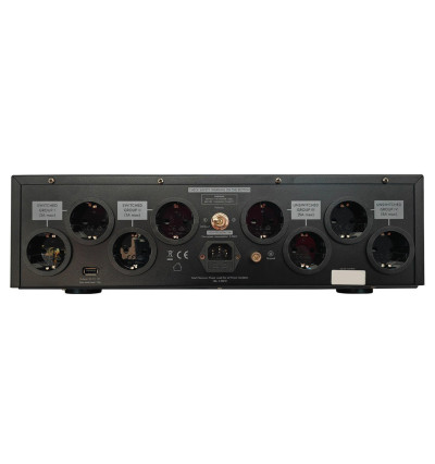 Taga Harmony PC-9000DC - Filtr zasilania / kondycjoner sieciowy z blokerem DC 8 gniazd Schuko + 2x USB