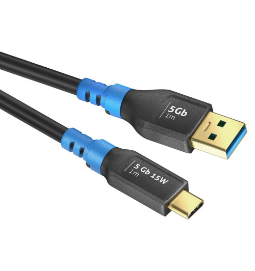 PureLink FI-U320-010 FlexInstall - Kabel USB 3.2 (Gen1x1) USB-C do USB-A 3A/5V/15W 5Gbps 1m
