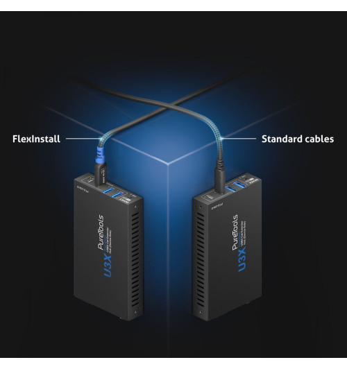 PureLink FI-U320-010 FlexInstall - Kabel USB 3.2 (Gen1x1) USB-C do USB-A 3A/5V/15W 5Gbps 1m