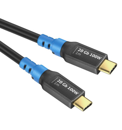 PureLink FI-U400-010 FlexInstall - Kabel USB4 (Gen2x2) USB-C do USB-C 20A/5V/100W E-Marker DP Alt-Mode 1m