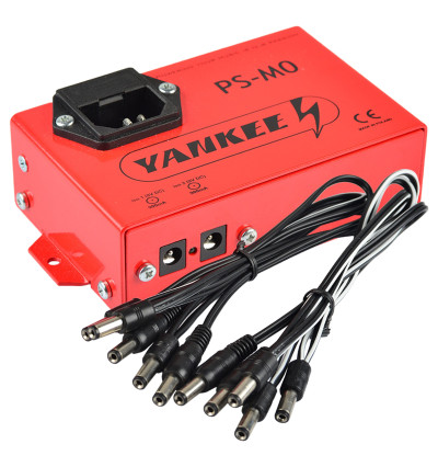 Yankee PS-M0 - Profesjonalny zasilacz 9V DC 2x 900mA do 8 efektów gitarowych