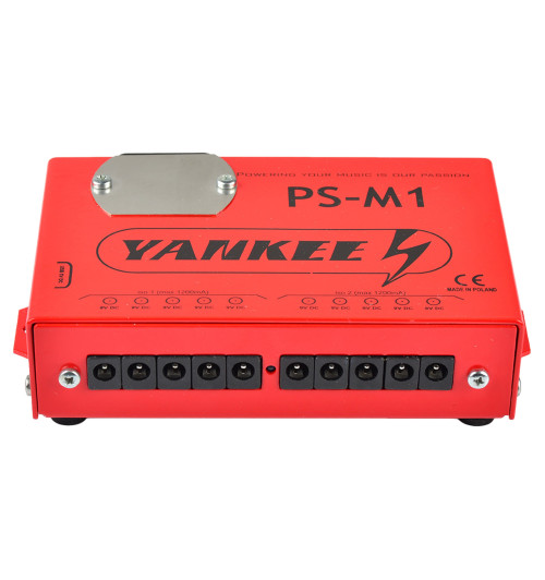 Yankee PS-M1 - Profesjonalny zasilacz 9V DC 2x 900mA do 10 efektów gitarowych