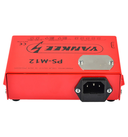 Yankee PS-M12 - Profesjonalny zasilacz 5x 9V DC, 1x 6-24V DC, 1x 9-18V DC, 1x 9V AC i 1x 12V AC do 8 efektów gitarowych