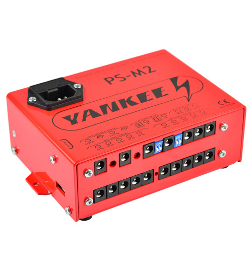Yankee PS-M2 - Profesjonalny zasilacz z 5 sekcjami do 17 efektów gitarowych