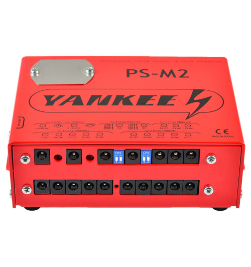 Yankee PS-M2 - Profesjonalny zasilacz z 5 sekcjami do 17 efektów gitarowych