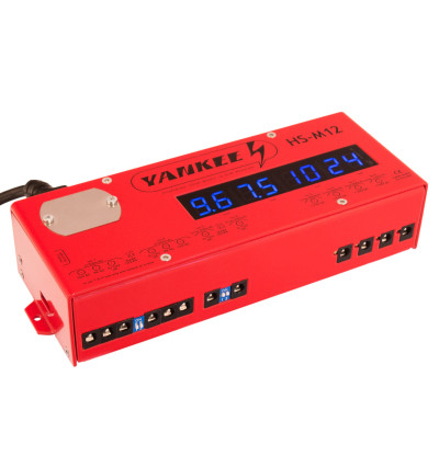 Yankee HS-M12 - Profesjonalny zasilacz z 8 izolowanymi sekcjami do 8 efektów gitarowych