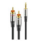 Sonero SAC600 - Kabel interkonekt audio 3.5mm Stereo Jack - 2 RCA (Cinch)