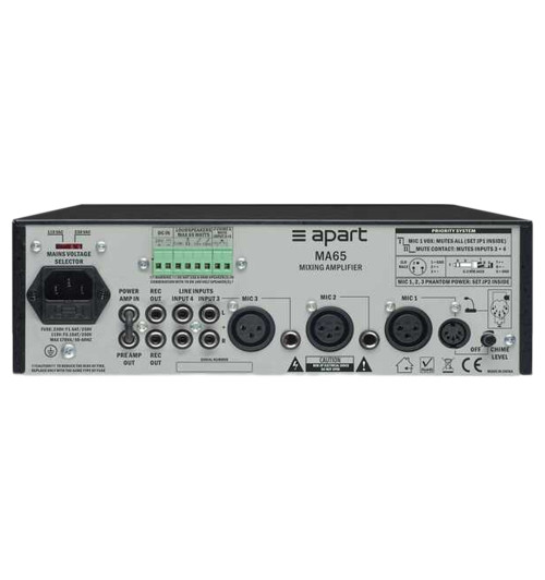 Biamp MA65 - Wzmacniacz miksujący