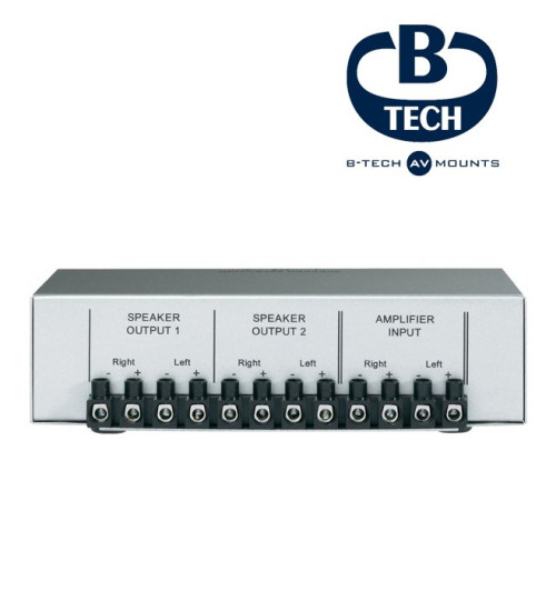 B-Tech BT12 - Rozdzielacz głośnikowy, splitter 1xIN-2xOUT