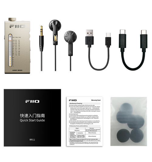 FiiO RR11 - Przenośne radio FM / wzmacniacz słuchawkowy USB-C
