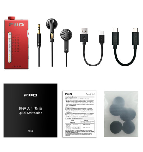 FiiO RR11 - Przenośne radio FM / wzmacniacz słuchawkowy USB-C