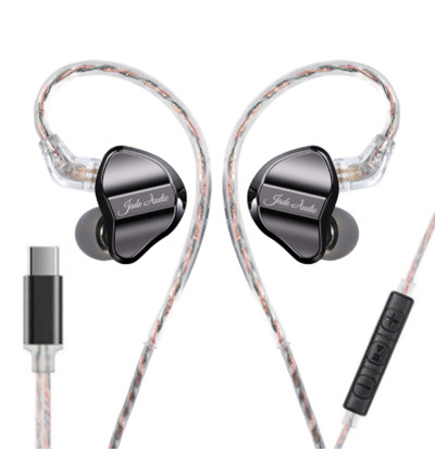 FiiO x JadeAudio JD1 Type-C - Słuchawki dokanałowe / monitory IEM Hi-Res z mikrofonem i złączem USB-C