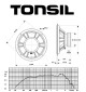 Głośnik niskotonowy TONSIL GDN 25/40/3 8 Ohm