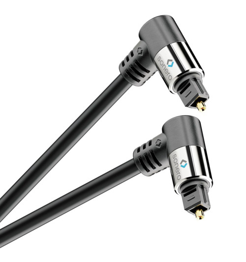 Sonero SOC120 - Kabel optyczny Toslink ze złączami kątowymi
