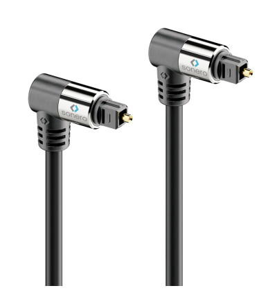 Sonero SOC120 - Kabel optyczny Toslink ze złączami kątowymi