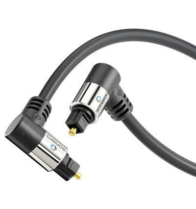 Sonero SOC120 - Kabel optyczny Toslink ze złączami kątowymi