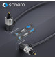 Sonero SOC120 - Kabel optyczny Toslink ze złączami kątowymi