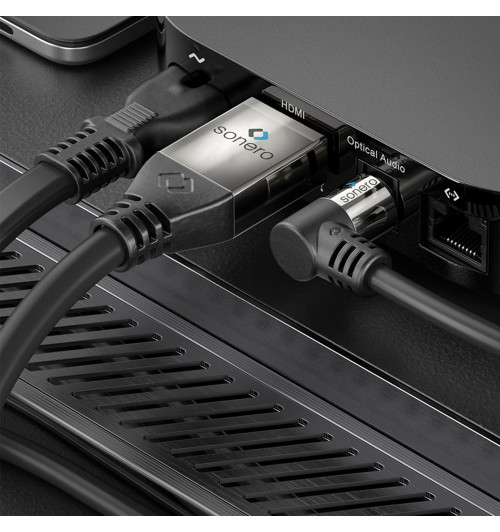 Sonero SOC120 - Kabel optyczny Toslink ze złączami kątowymi