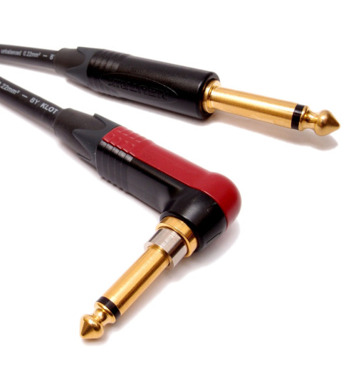 Tomanek STAGE-K AC110 PKS - Kabel gitarowy / instrumentalny mono Jack 6,3mm prosty-kątowy Silent