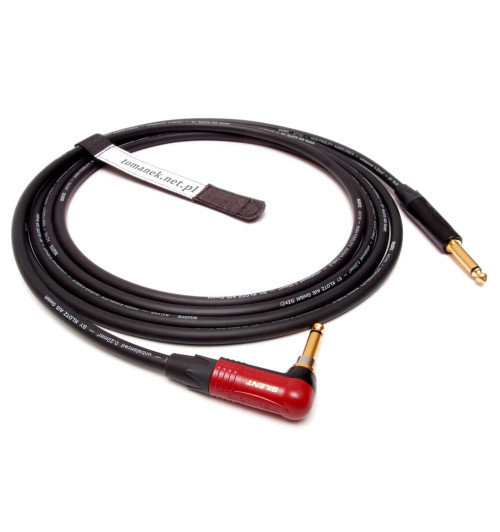 Tomanek STAGE-K AC110 PKS - Kabel gitarowy / instrumentalny mono Jack 6,3mm prosty-kątowy Silent