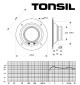 Głośnik wysokotonowy TONSIL GDW 9/60 15 Ohm