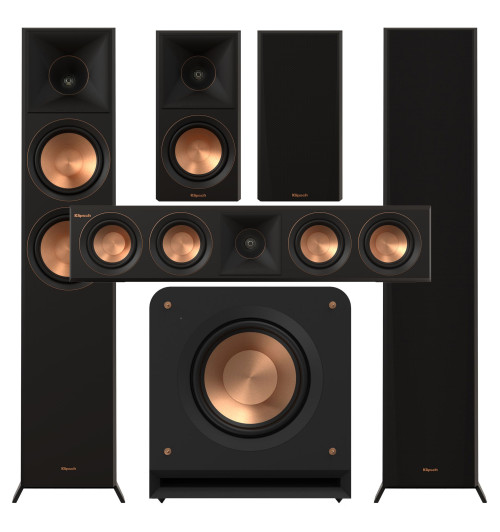 Zestaw kolumn do kina domowego 5.1 - Klipsch RP-6000F II + RP-500M II + RP-404C II + RP-1200SW
