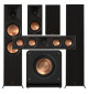 Zestaw kolumn do kina domowego 5.1 - Klipsch RP-8000F II + RP-500M II + RP-404C II + RP-1200SW