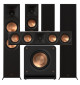 Zestaw kolumn do kina domowego 5.1 - Klipsch RP-8000F II + RP-500M II + RP-504C II + RP-1200SW