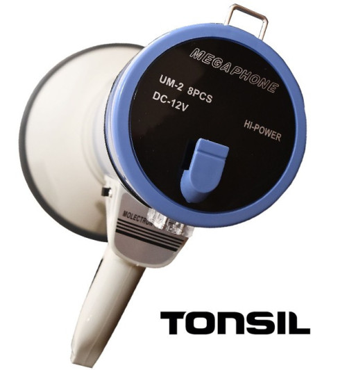 Tonsil TE 23/20M - Megafon z syreną USB AUX MP3