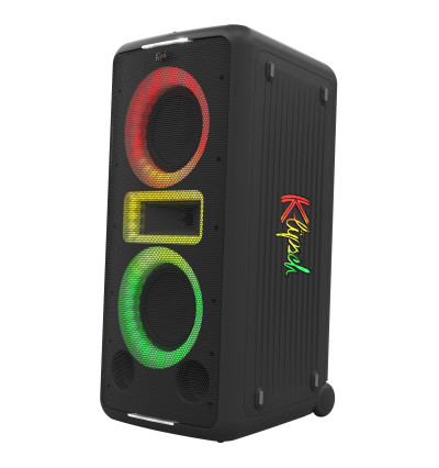 Klipsch New York Music City - Przenośny bezprzewodowy aktywny głośnik imprezowy z Bluetooth 5.2 i podświetleniem RGB