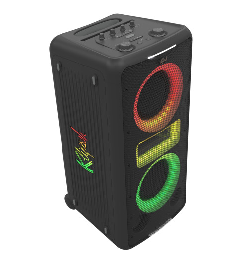 Klipsch New York Music City - Przenośny bezprzewodowy aktywny głośnik imprezowy z Bluetooth 5.2 i podświetleniem RGB