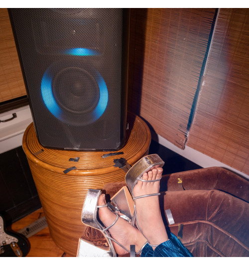 Klipsch New York Music City - Przenośny bezprzewodowy aktywny głośnik imprezowy z Bluetooth 5.2 i podświetleniem RGB