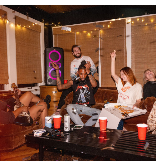 Klipsch New York Music City - Przenośny bezprzewodowy aktywny głośnik imprezowy z Bluetooth 5.2 i podświetleniem RGB