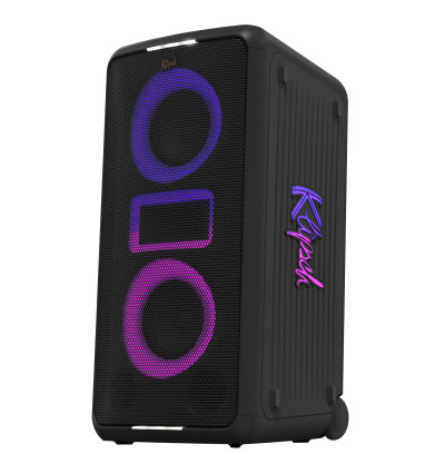 Klipsch Miami Music City - Przenośny bezprzewodowy aktywny głośnik imprezowy z Bluetooth 5.2 i podświetleniem RGB