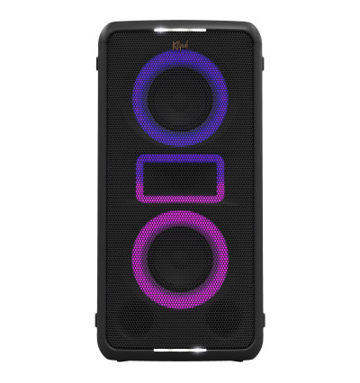 Klipsch Miami Music City - Przenośny bezprzewodowy aktywny głośnik imprezowy z Bluetooth 5.2 i podświetleniem RGB